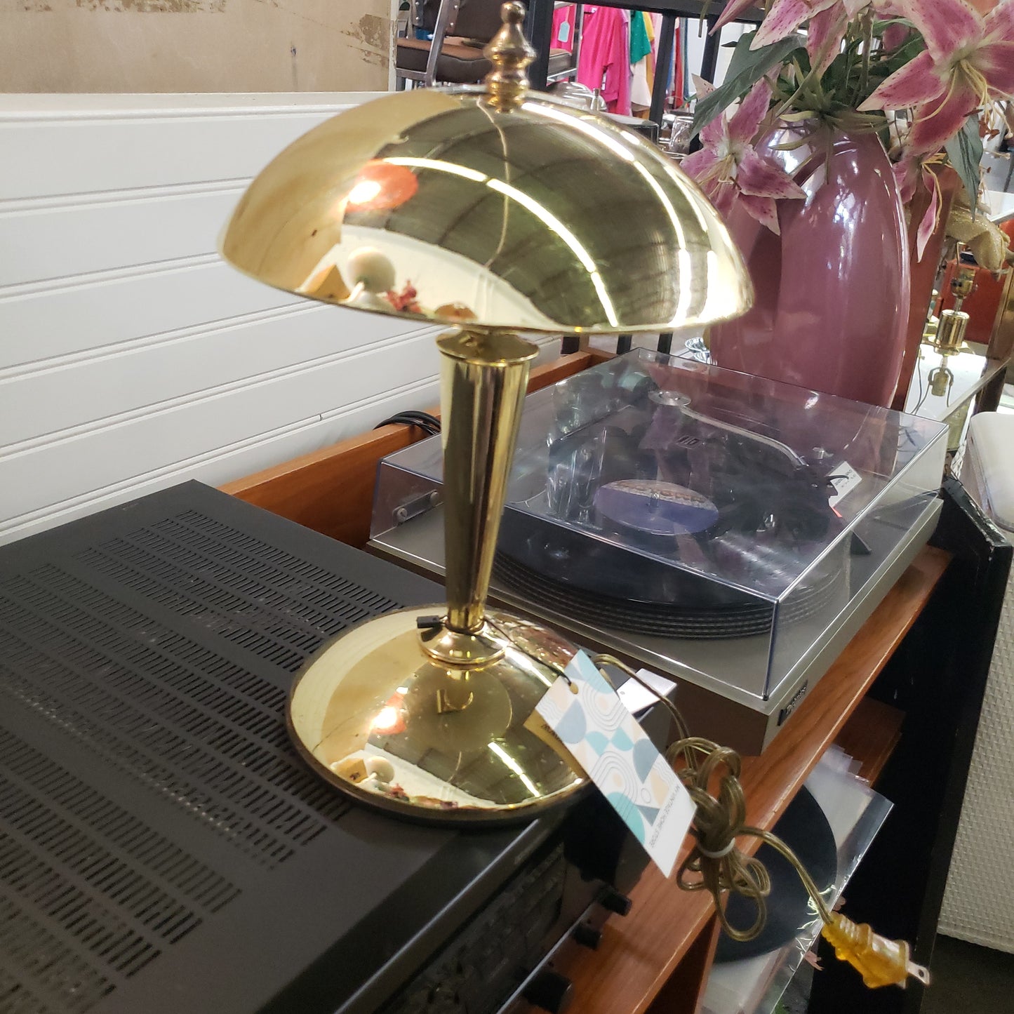 Gold Saucer Lamp