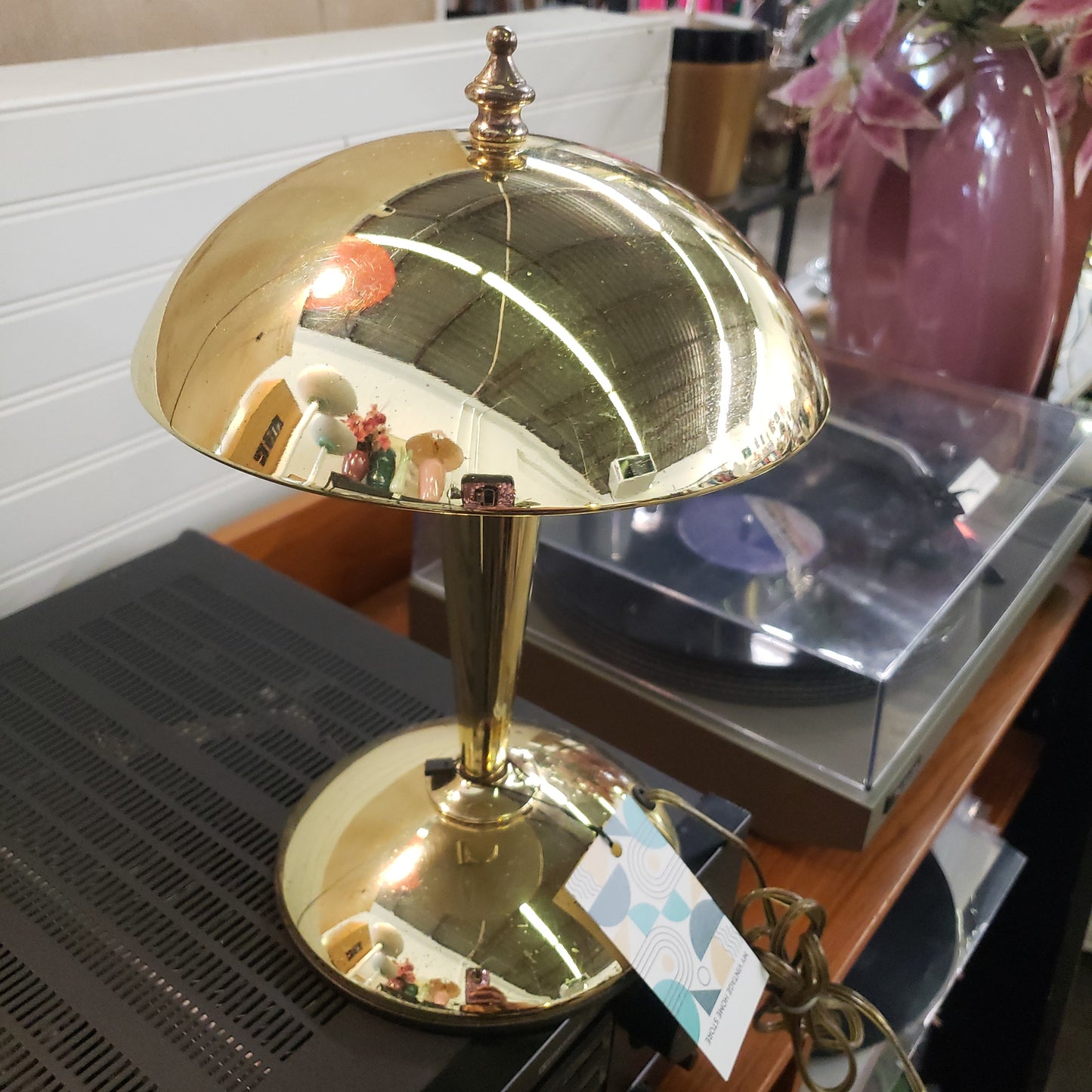 Gold Saucer Lamp