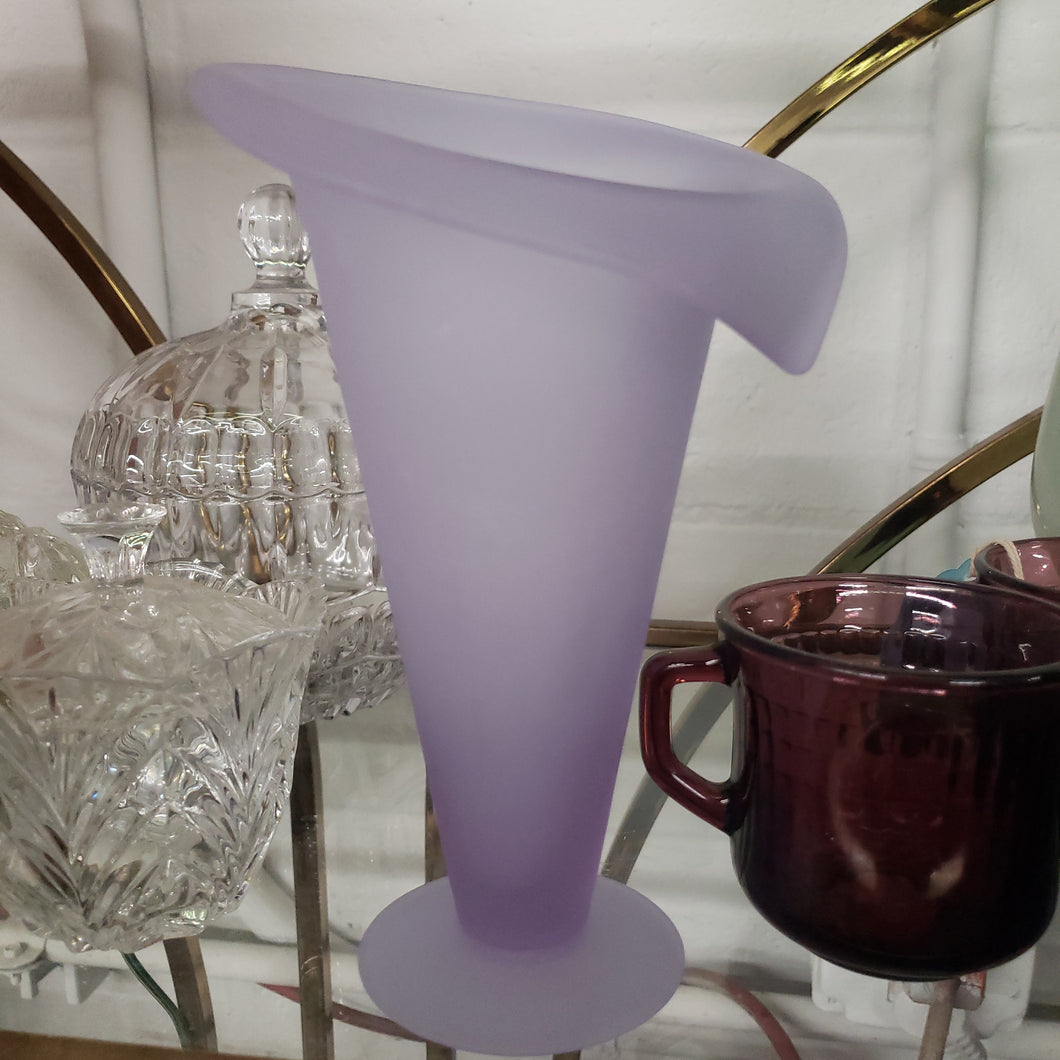 Purple Satin Vase