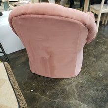 Load image into Gallery viewer, Pink Velvet Shell Back Post Modern Chair
