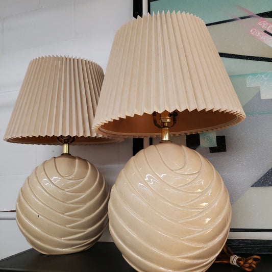 80s CERAMIC DECO LAMPS