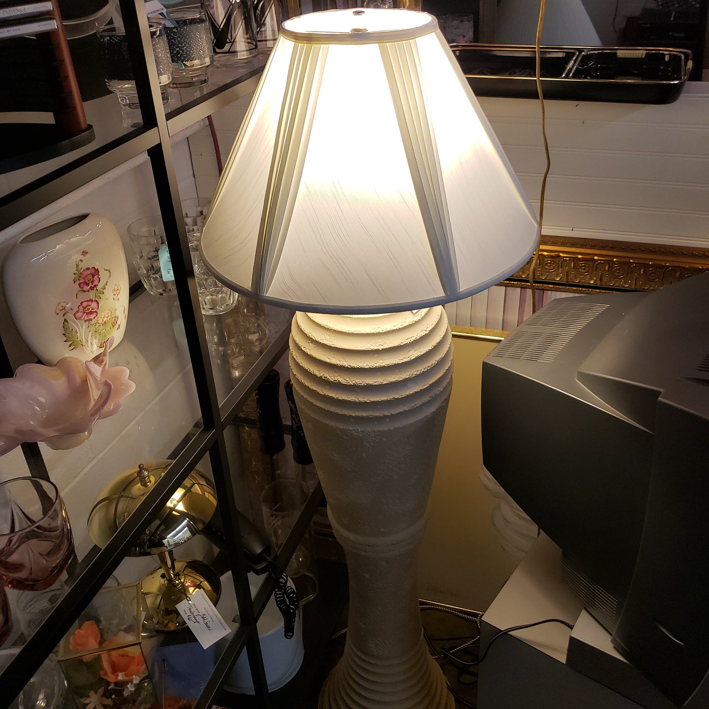 80s PLASTER FLOOR LAMP