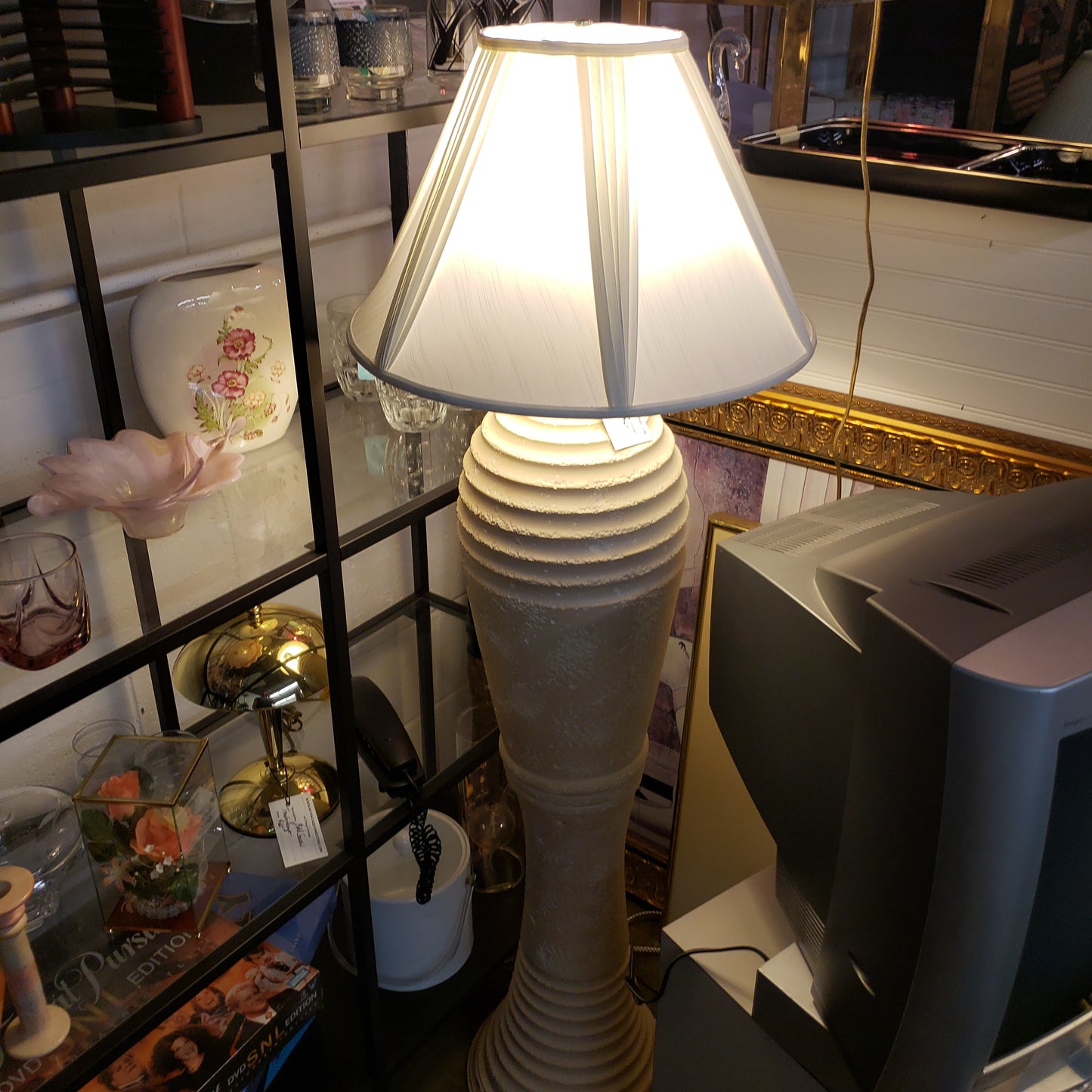 80s PLASTER FLOOR LAMP