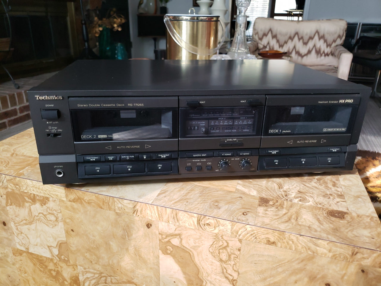 Technics RS-TR265 Stereo Double Cassette Deck HX Pro TESTED