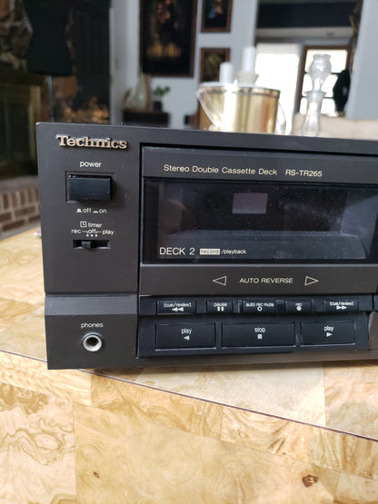 Technics RS-TR265 Stereo Double Cassette Deck HX Pro TESTED