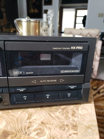 Technics RS-TR265 Stereo Double Cassette Deck HX Pro TESTED