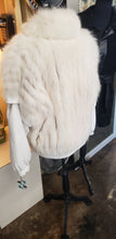 Load image into Gallery viewer, Fox Fur &amp; Leather Bomber Jacket
