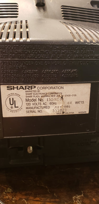 Sharp 13" CRT Television