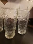 Anchor Hocking Clear Lido Milano Crinkle Glass Tumblers