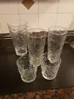 Anchor Hocking Clear Lido Milano Crinkle Glass Tumblers