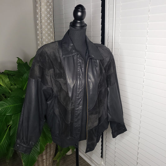 Gino di Giorgio Leather w/Suede Accents Jacket