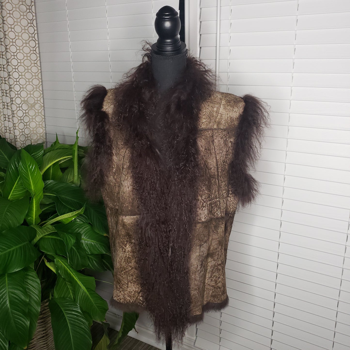 Mongolian Fur Reversible Vest