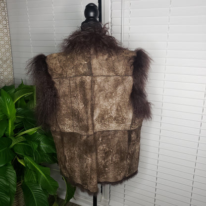 Mongolian Fur Reversible Vest