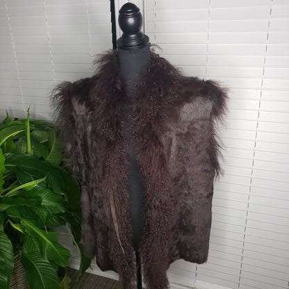 Mongolian Fur Reversible Vest