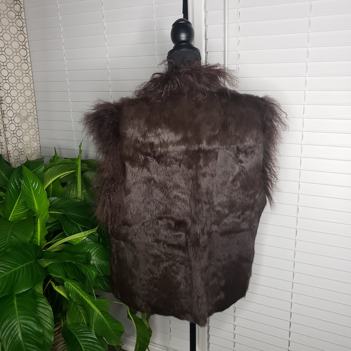 Mongolian Fur Reversible Vest