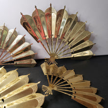 Load image into Gallery viewer, Brass Oriental Fans Wall Decor
