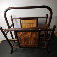 Load image into Gallery viewer, Bamboo/Rattan Magazine Rack
