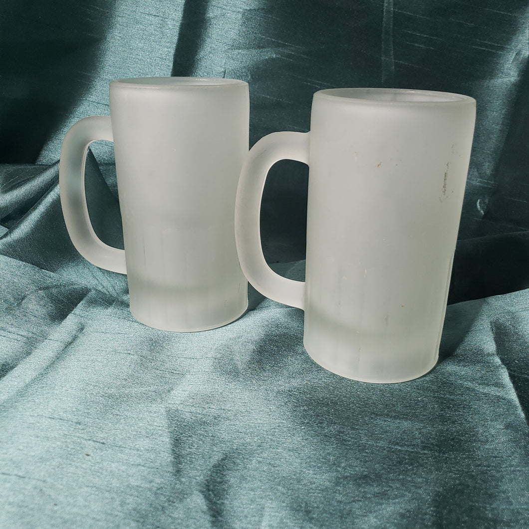 Tiara Frosted Crystal Tankards