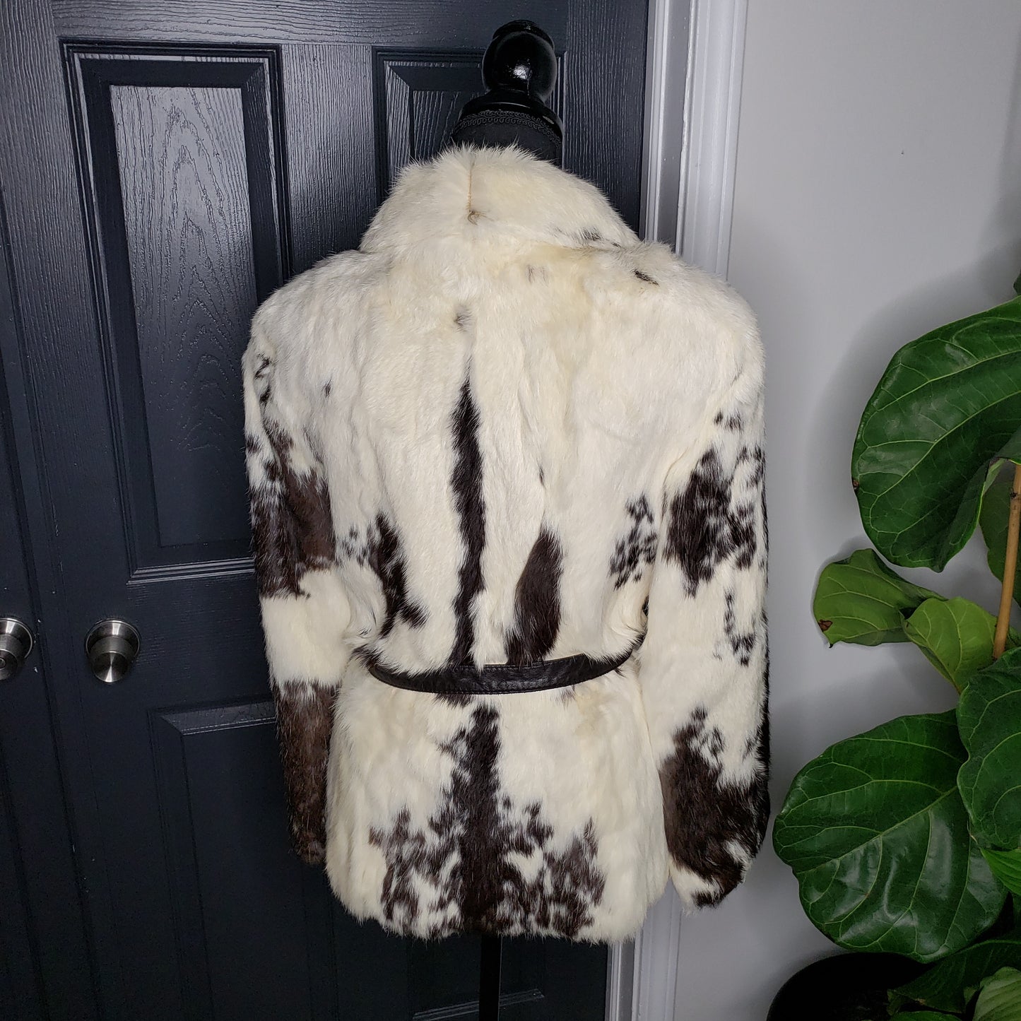 Spotted Fur Hip Coat