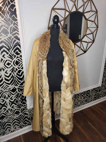 Custom Coyote Fur Reversible All Weather Coat