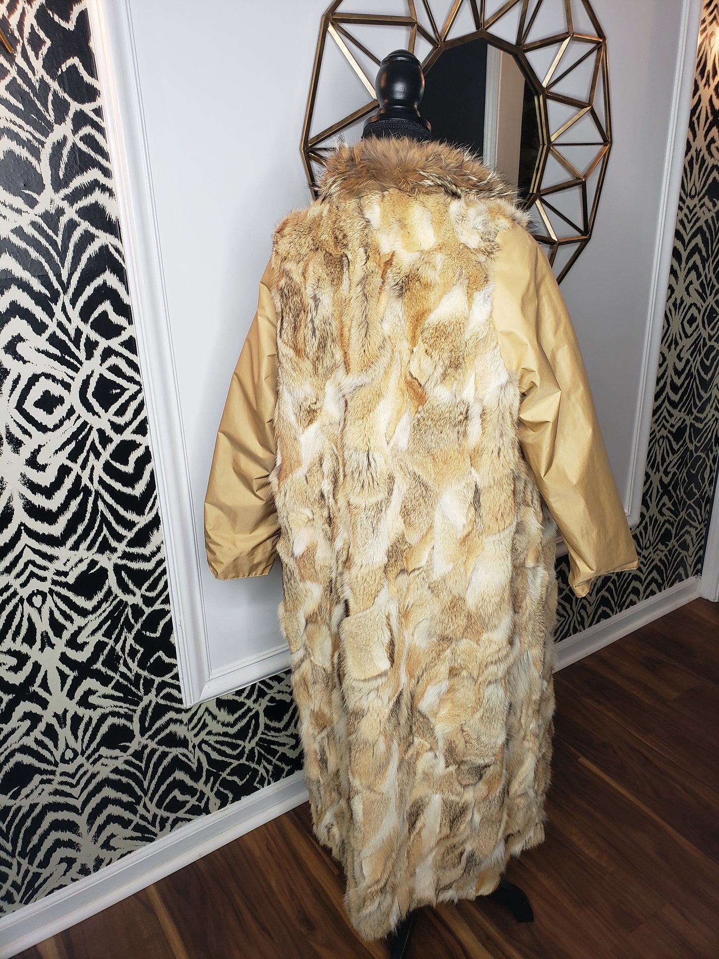 Custom Coyote Fur Reversible All Weather Coat