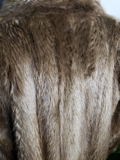 Long Hair Beaver Fur Coat