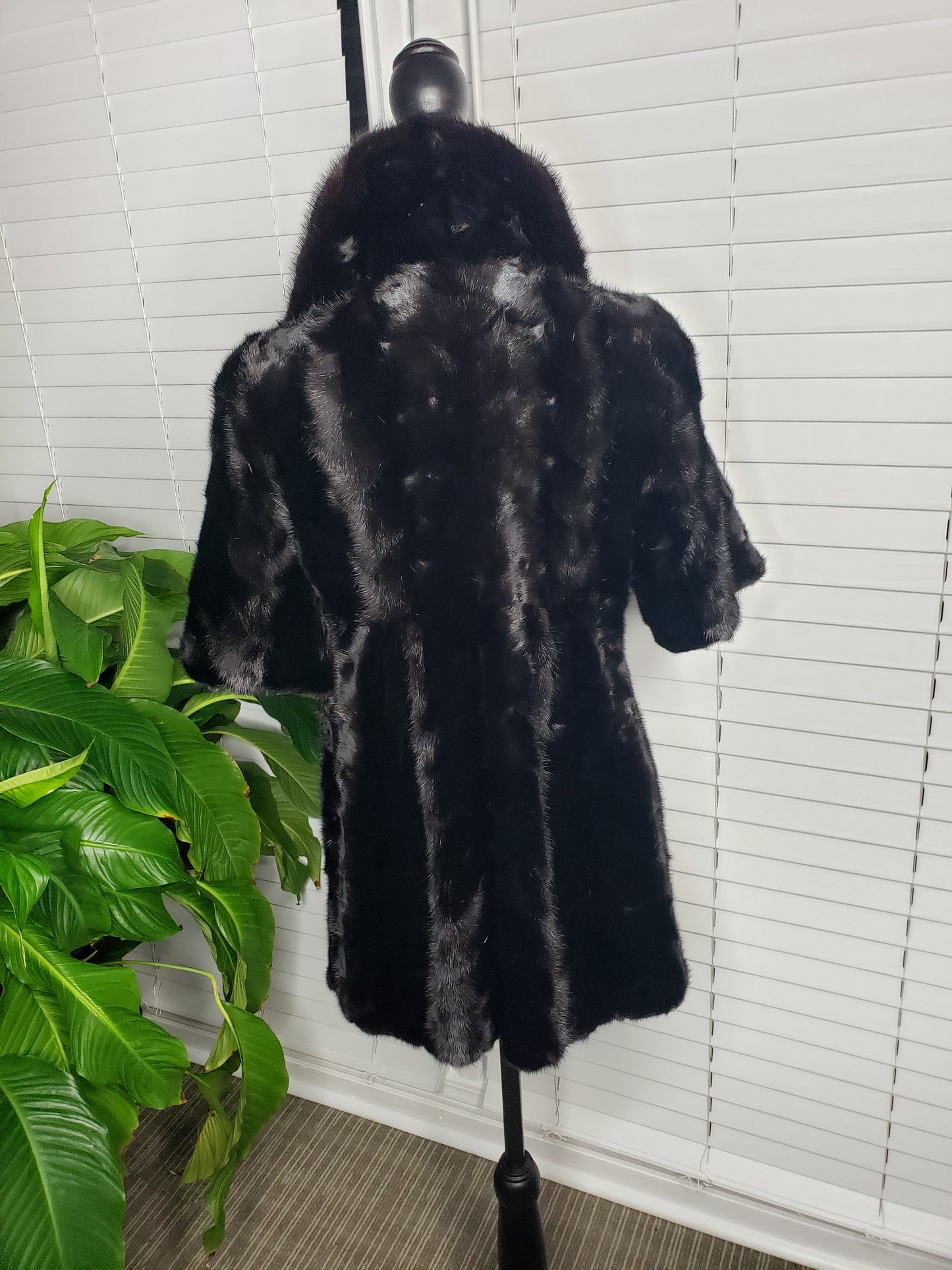 G. A- Class Short Sleeve Mink Fur Jacket