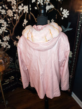 Load image into Gallery viewer, Henig Furs Pink  Champagne  Leather Trimmed Jacket
