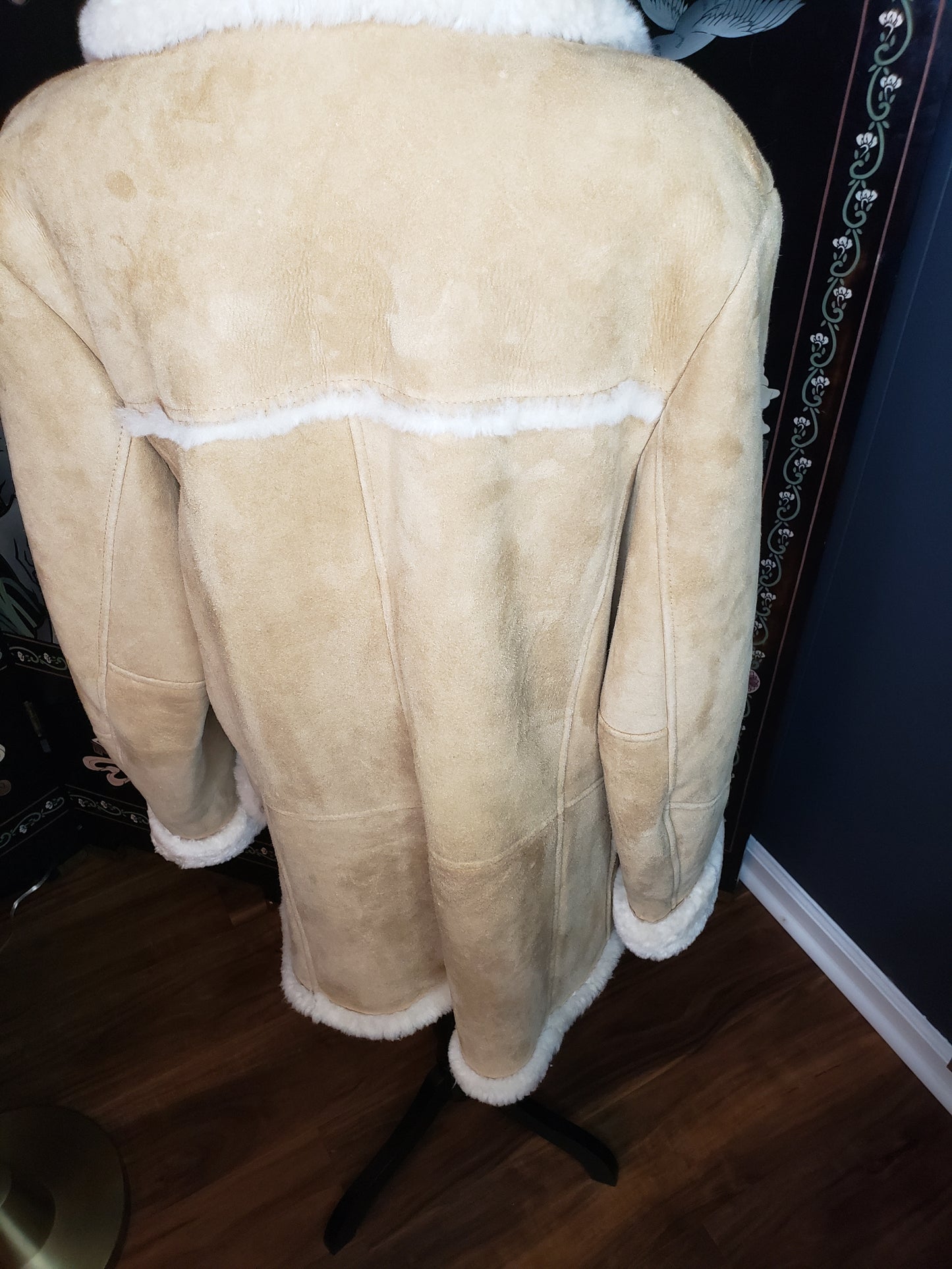 Men's Light Tan Sheepskin Shearling Coat