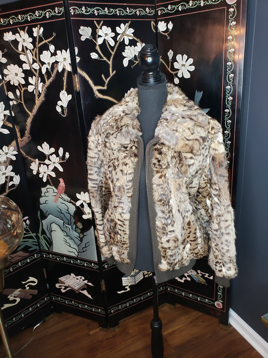 Animal Print Rabbit Jacket