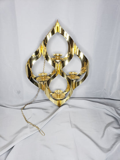 1960's Mascot  Gold Metal Candelabra Mobile